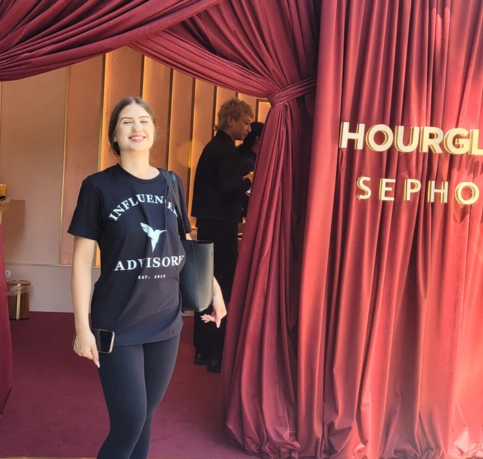 Alice Ksendzova at the Hourglass launch at Sephora